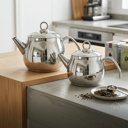 ابريق شاي تركي ستانلس - Rekaz Home