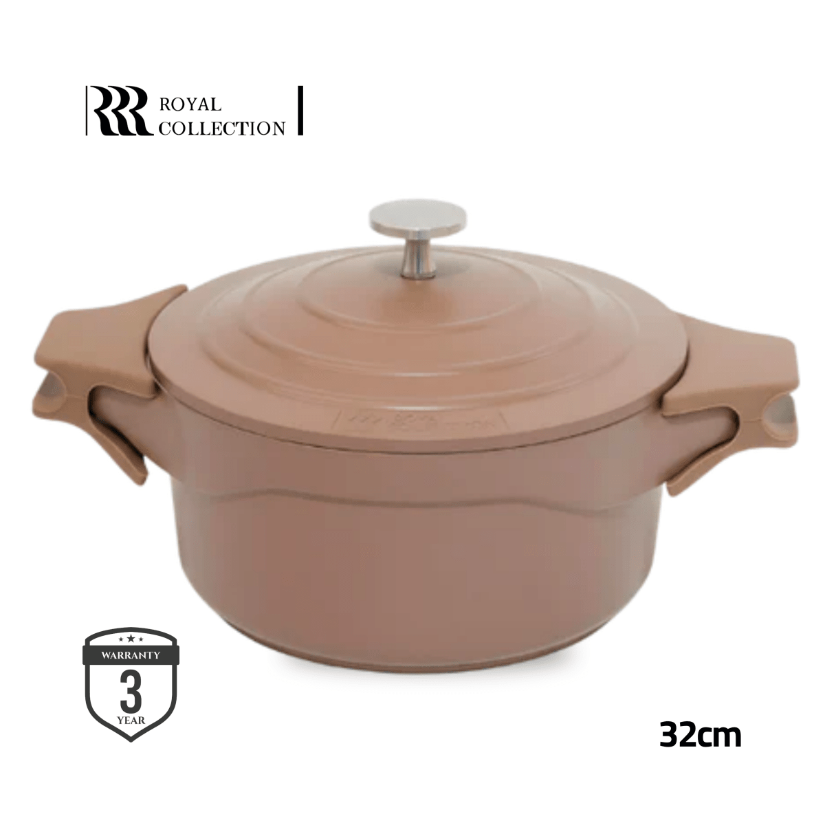 طناجر كاست المنيوم الرويال | موكا | متوفر بأحجام متعددة - Rekaz Home