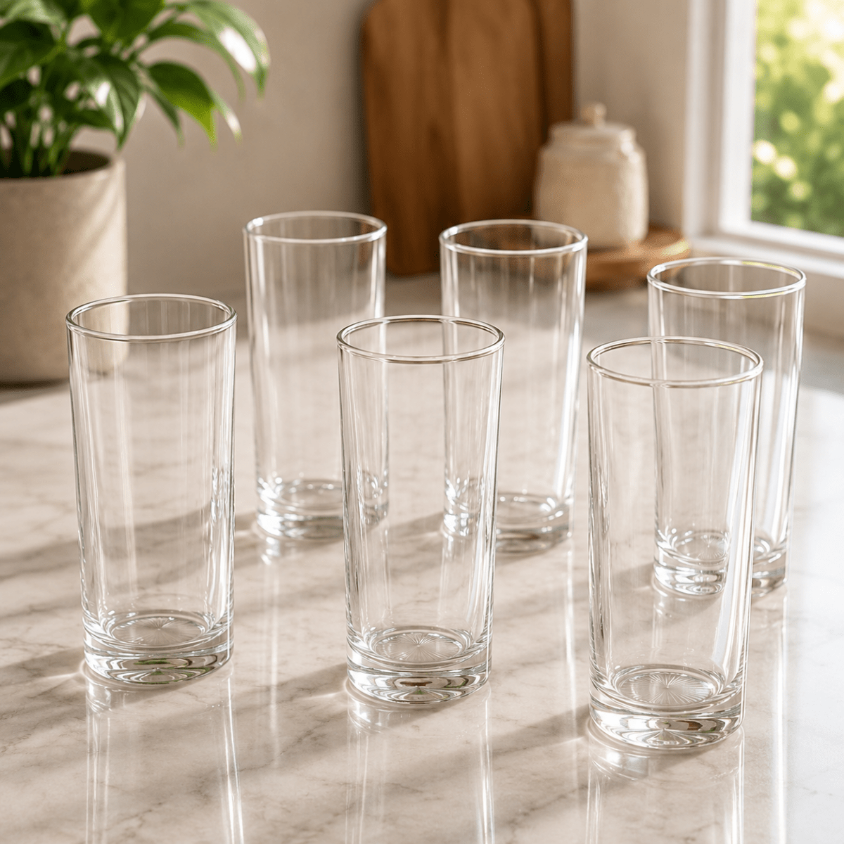 طقم كاسات ماء عدد 6 - Rekaz Home
