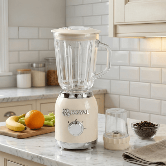 خلاط كهربائي رويال 1.5 لتر - بيج - Rekaz Home
