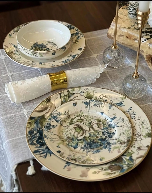 طقم سفرة فاخر 24 قطعة من نوفل - Rekaz Home