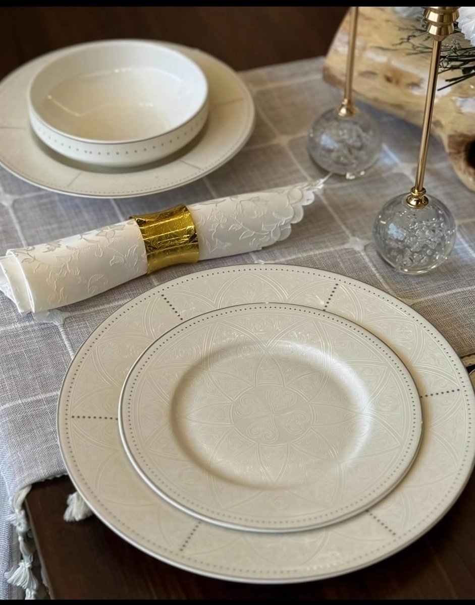 طقم سفرة فاخر 24 قطعة من نوفل - Rekaz Home