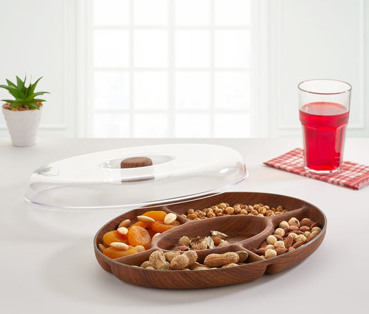 طقم إفطار من خشب إيفلين بتشطيب خشبي من نوع طوكيو نات - Rekaz Home