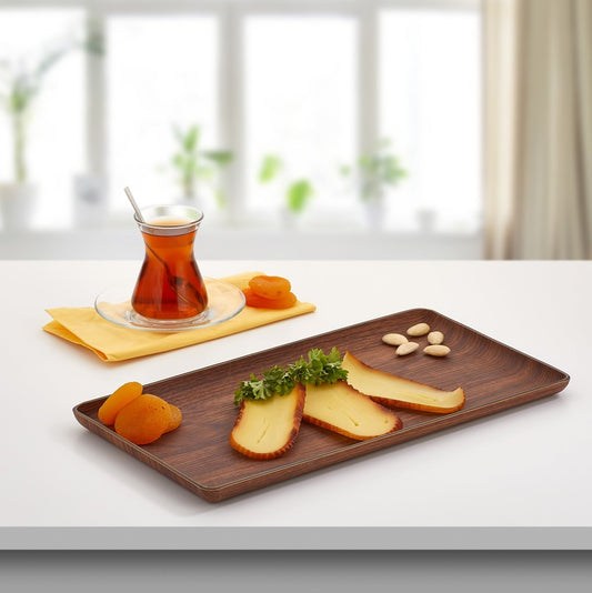 صينية إيفلين ذات تشطيب خشبي G/N 14 × 28 سم - Rekaz Home