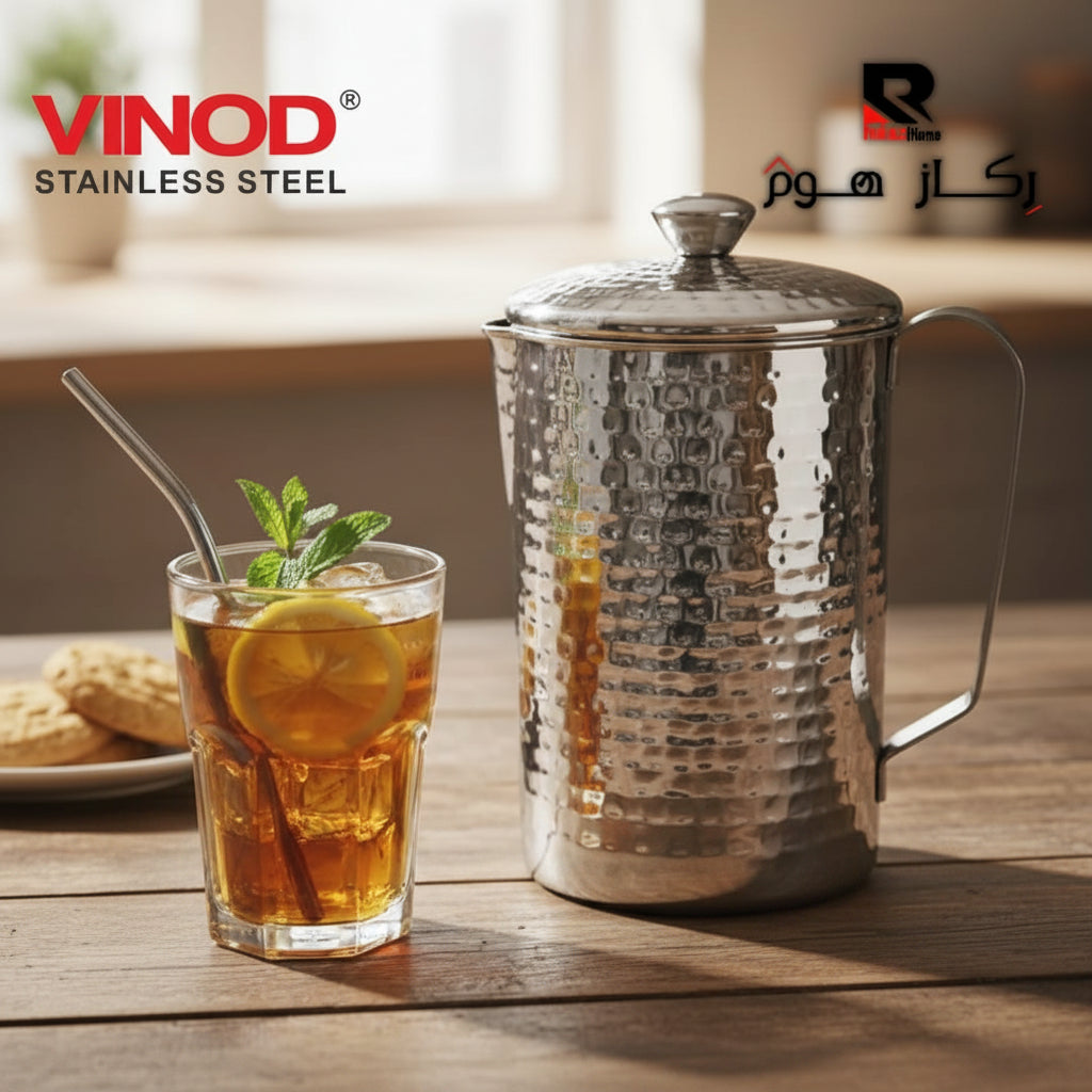 شاف 2 لتر ستانلس همر براند فينود مع غطاء ثقيل - Rekaz Home