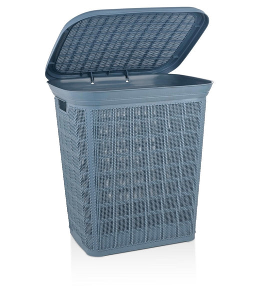 سلة غسيل 60 لتر مع غطاء Aristo - Rekaz Home