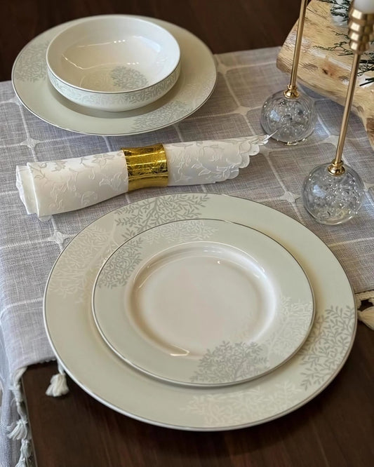 طقم سفرة فاخر 24 قطعة من نوفل - Rekaz Home