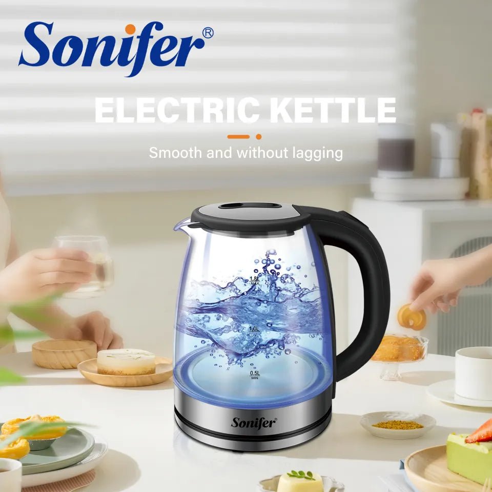 هيتر زجاج 1.7 لتر Sonifer انارة داخلية نفخ - Rekaz Home