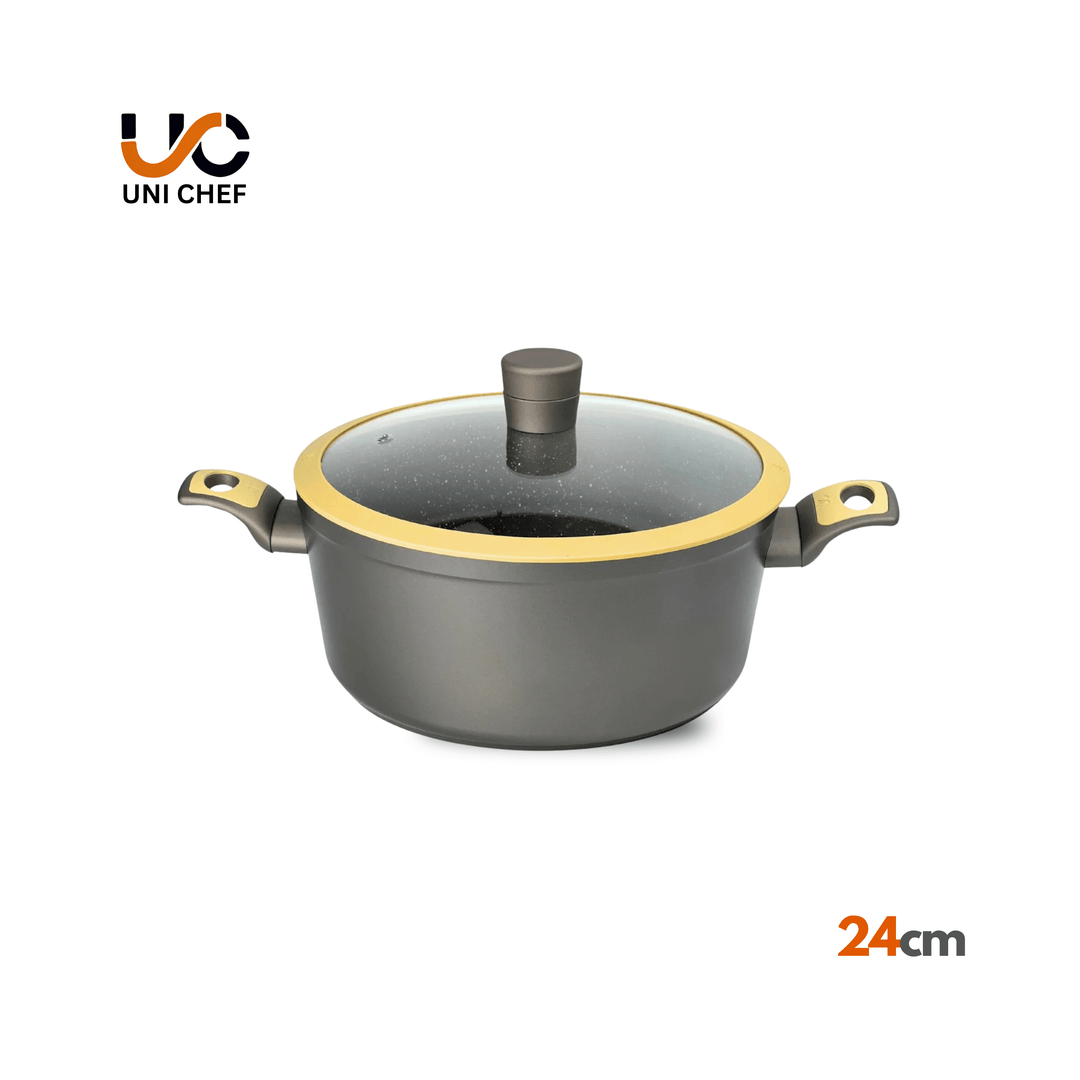 طنجرة تيتانيوم تركي من Uni Chef - Rekaz Home