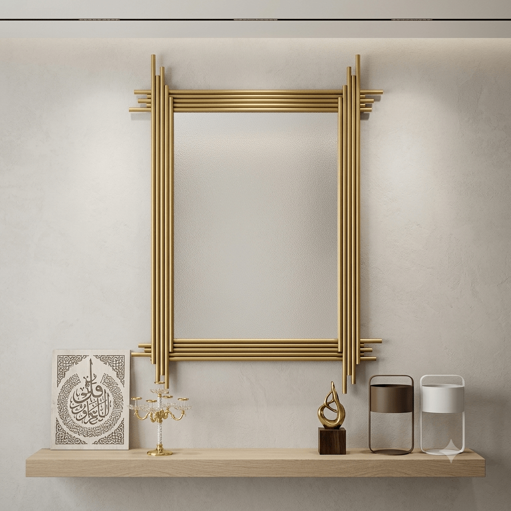 برواز مذهب مرايا 65*55 سم - Rekaz Home