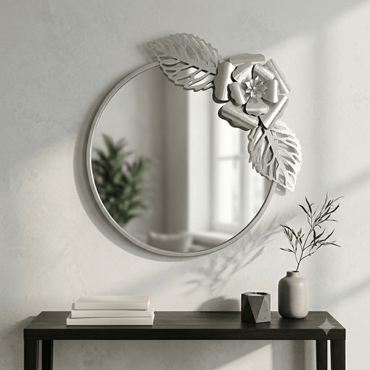 برواز سلفر مرايا دائري 70 سم - Rekaz Home