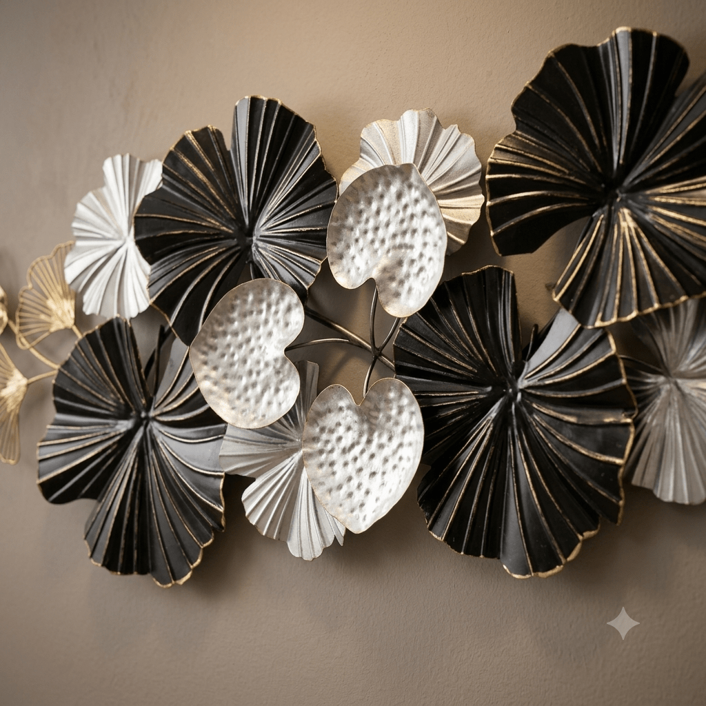 برواز اسود و سلفر 80*50 سم معدن 3D - Rekaz Home