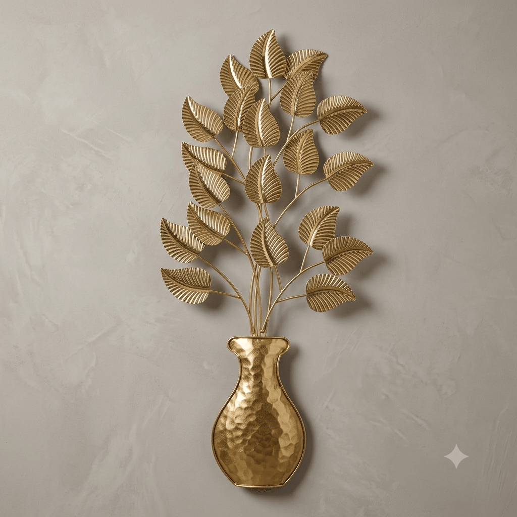 برواز مذهب شكل فازة 90*30 سم معدن - Rekaz Home