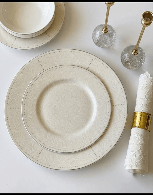 طقم سفرة فاخر 24 قطعة من نوفل - Rekaz Home