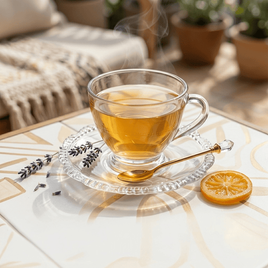 طقم كاسات شاي زجاج عدد 6 من Delisoga - Rekaz Home