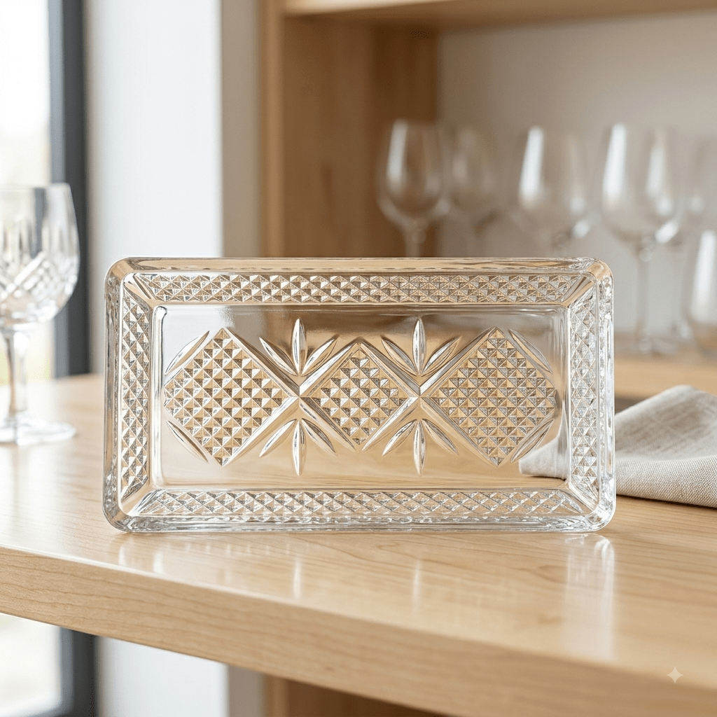جاط ضيافة زجاج مستطيل 30*15 سم - Rekaz Home