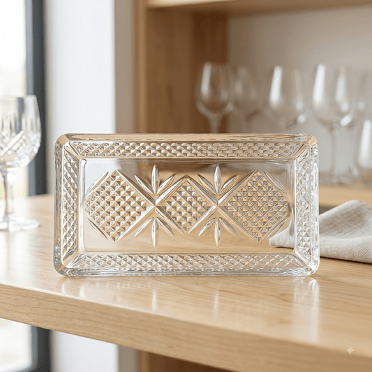 جاط ضيافة زجاج مستطيل 30*15 سم - Rekaz Home
