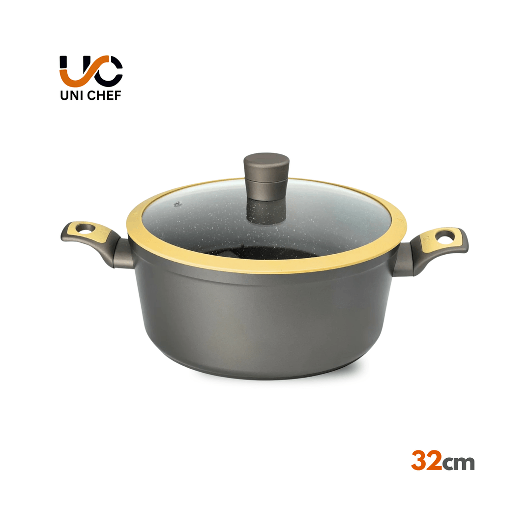 طنجرة تيتانيوم تركي من Uni Chef - Rekaz Home