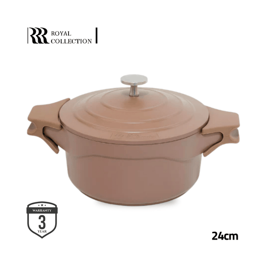 طناجر كاست المنيوم الرويال | موكا | متوفر بأحجام متعددة - Rekaz Home