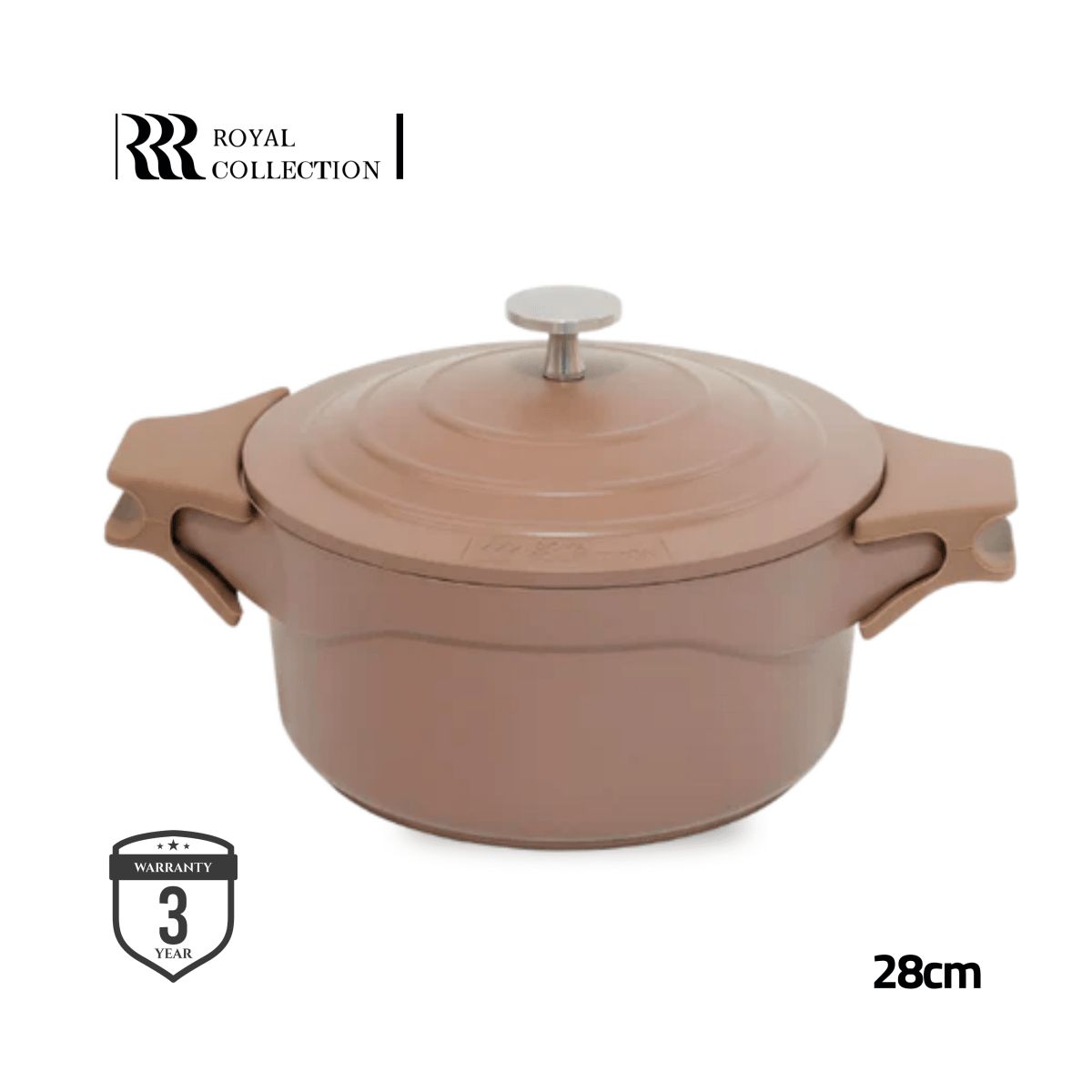 طناجر كاست المنيوم الرويال | موكا | متوفر بأحجام متعددة - Rekaz Home