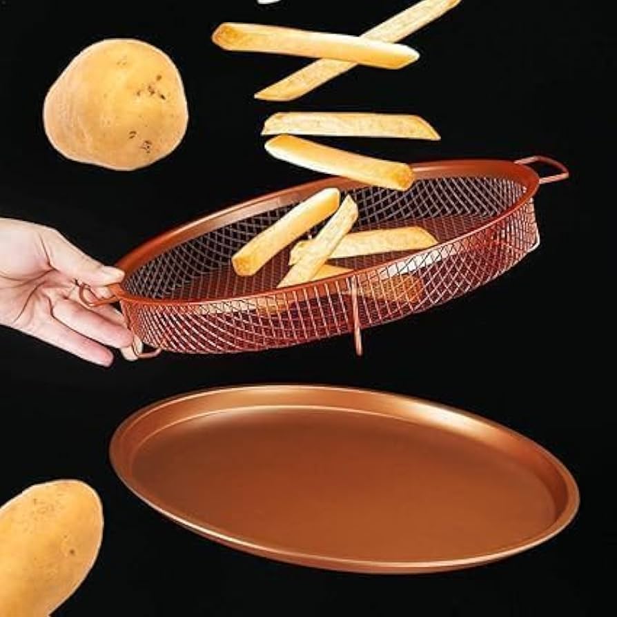 صينية فرن مع شبك تحميص دائرية 33 سم - Rekaz Home