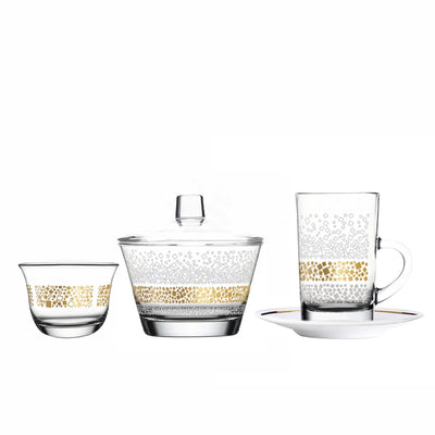 Dimlaj Dunes Glass Gift Set 20 Pcs Gold