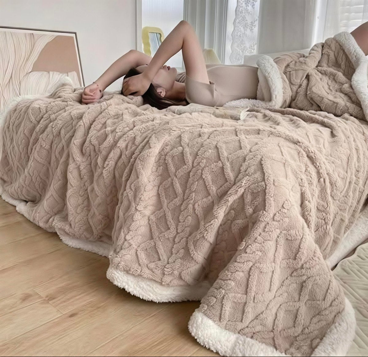 220*230 CM حرام شتوي ثرو Throw فرو - Rekaz Home