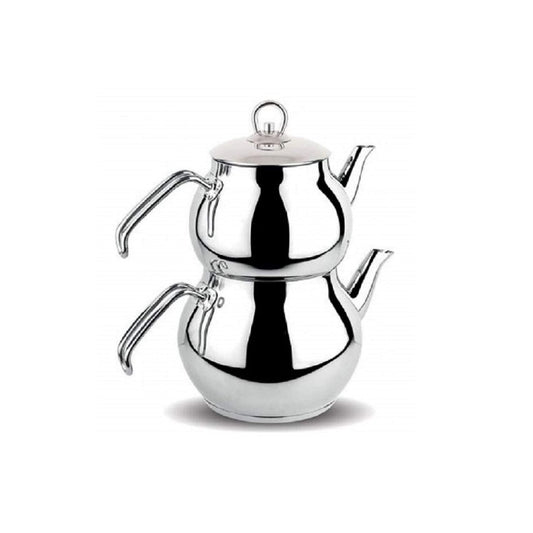ابريق شاي تركي ستانلس - Rekaz Home