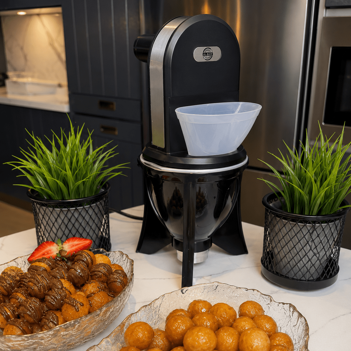 ماكينة عوامة منزلية البيك | 2600 واط | شاشة LED | توزيع 3 كرات عجين - Rekaz Home