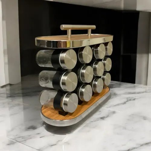 طقم بهارات مع ستاند عدد 12 - Rekaz Home