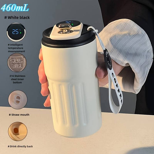 مطرة ستانلس ستيل مع حساس حرارة 460 مل - Rekaz Home