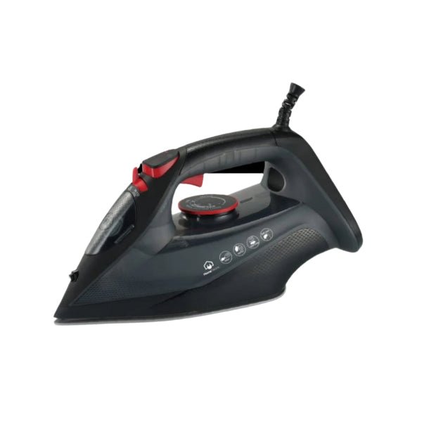 Home Electric Steam Iron, 2200Watts, Ceramic Plate, Grey - Rekaz Home
