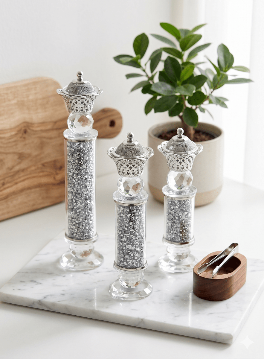 مبخرة كريستال 3 احجام - Rekaz Home
