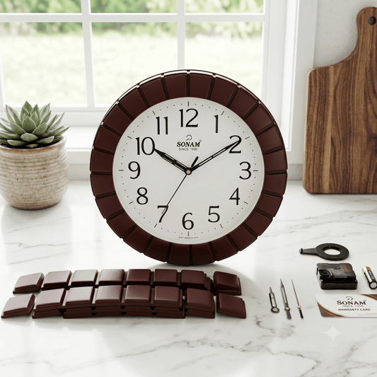 ساعة حائط براند SONAM 30سم - Rekaz Home