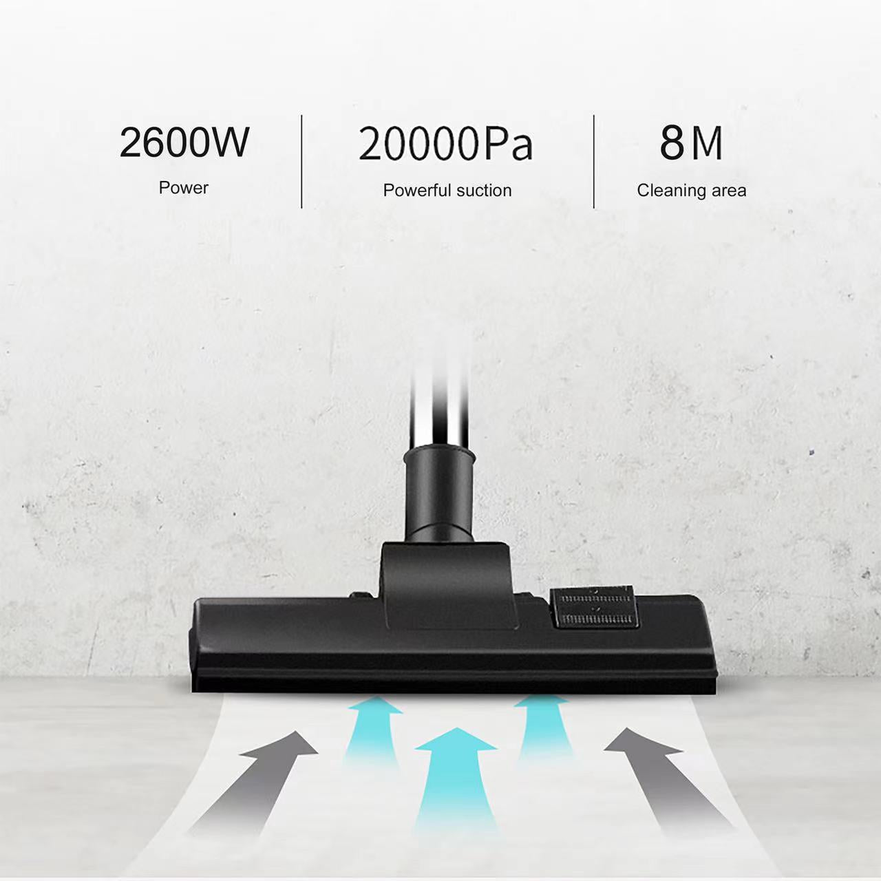 مكنسة كهربائية 2600 واط 3 لتر من براند SONIFER