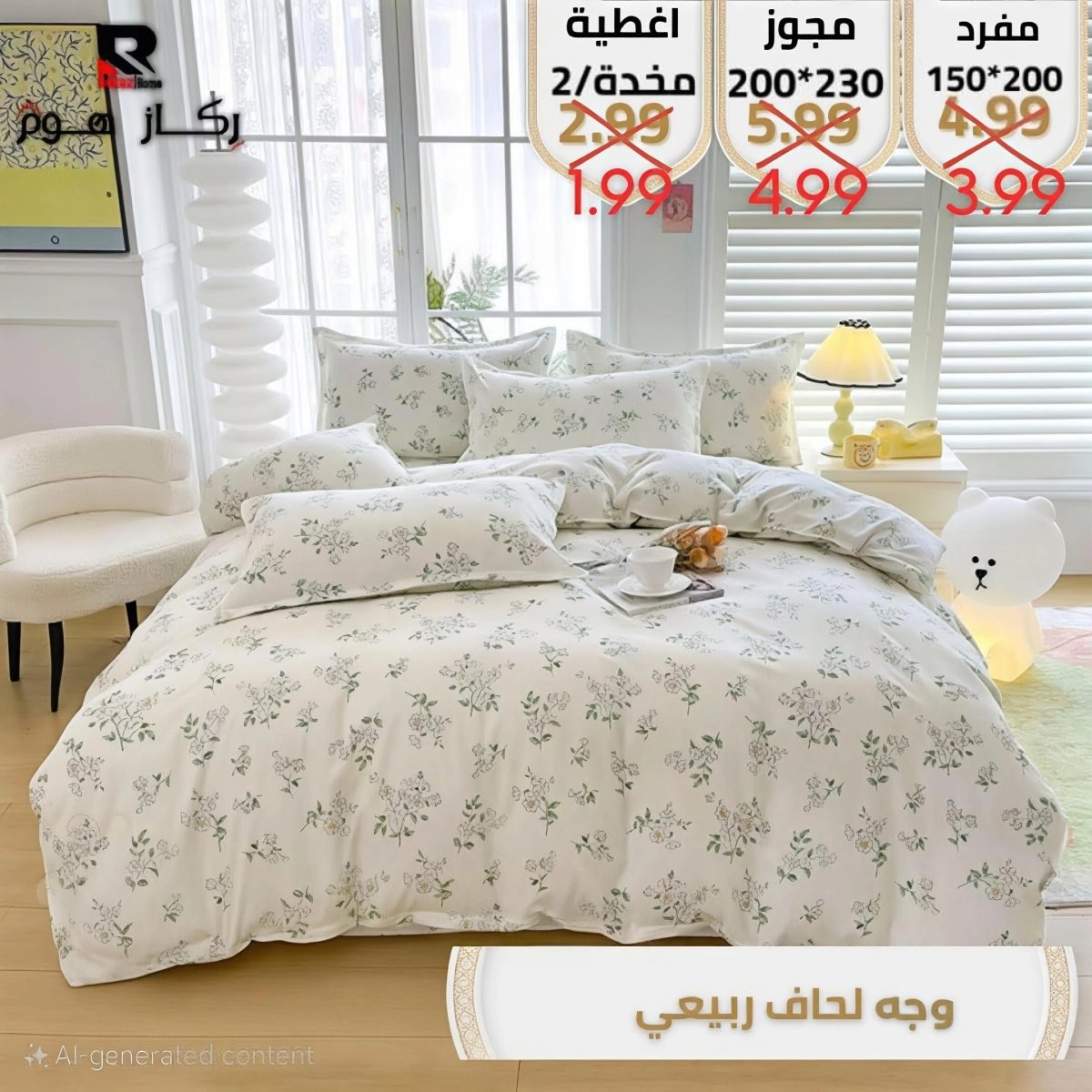 وجه لحاف ربيعي - Rekaz Home