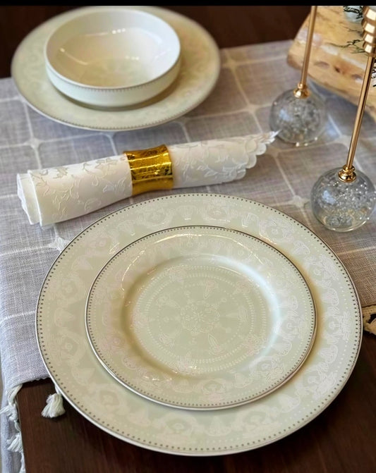 طقم سفرة فاخر 24 قطعة من نوفل - Rekaz Home