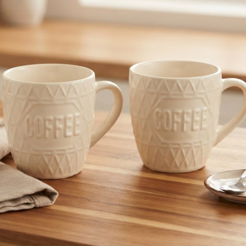 مج بورسلان Coffee ابيض