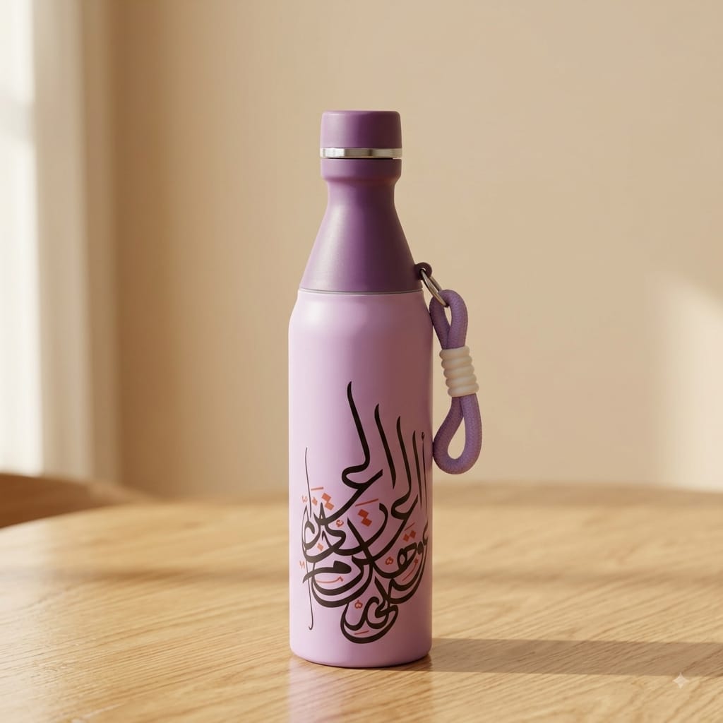 مطرة ستانلس ستيل حافظة كتابة عربية 550مل - Rekaz Home