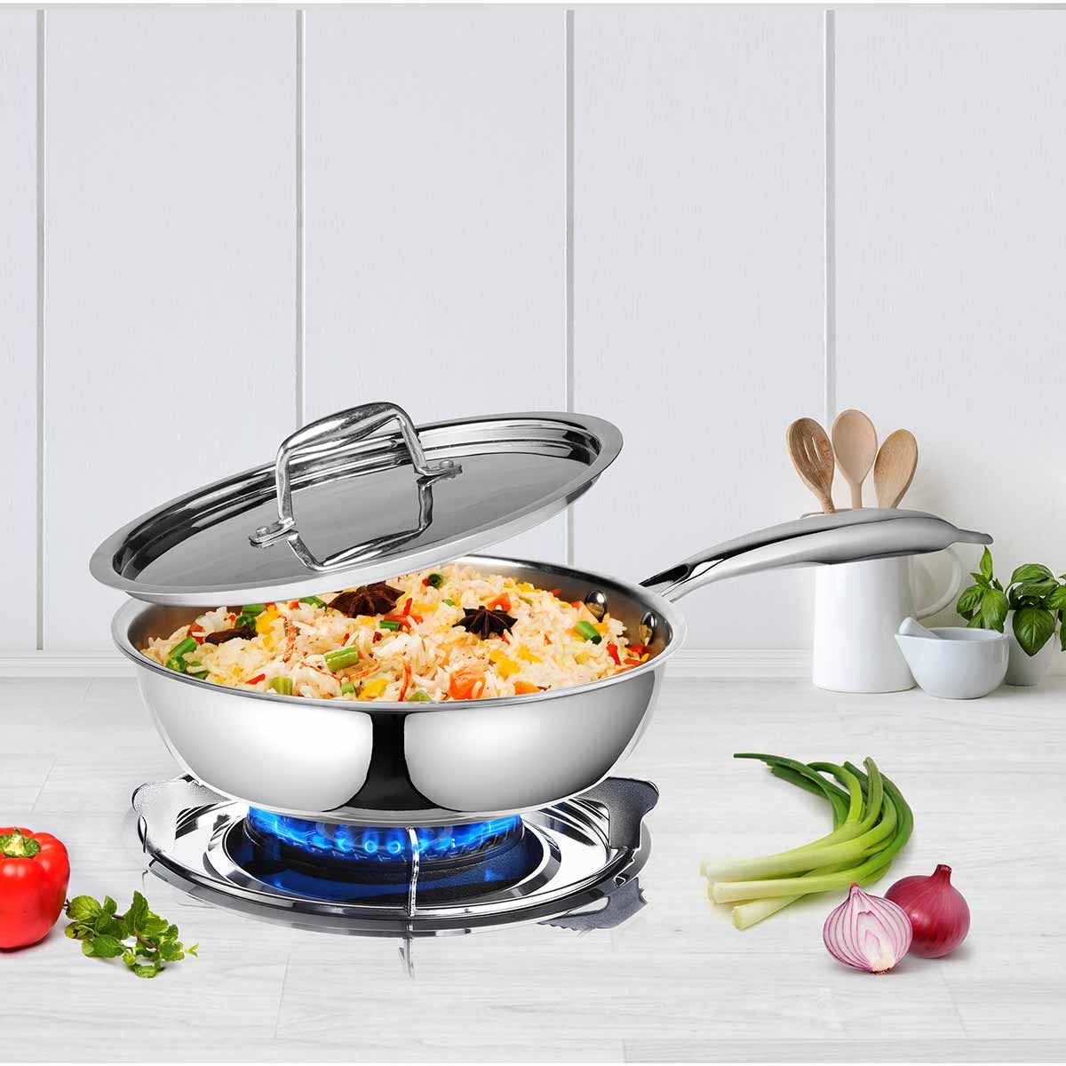 مقلاة ستانلس ستيل 18/10 TRIPLY VINOD - Rekaz Home