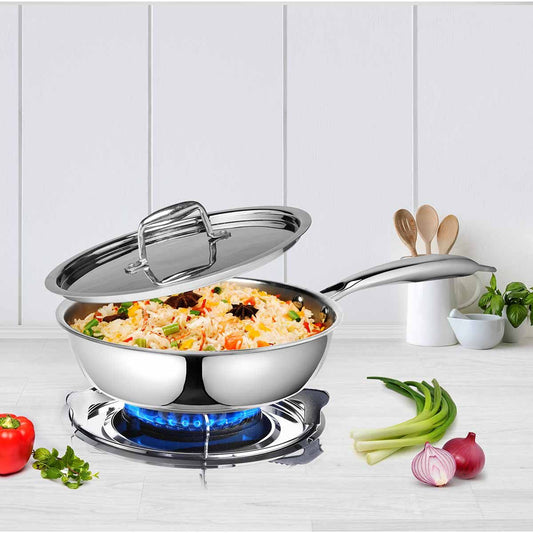 مقلاة ستانلس ستيل 18/10 TRIPLY VINOD - Rekaz Home