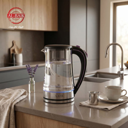 هيتر ماء زجاج البيك | 1500 واط | 1.8 لتر - Rekaz Home