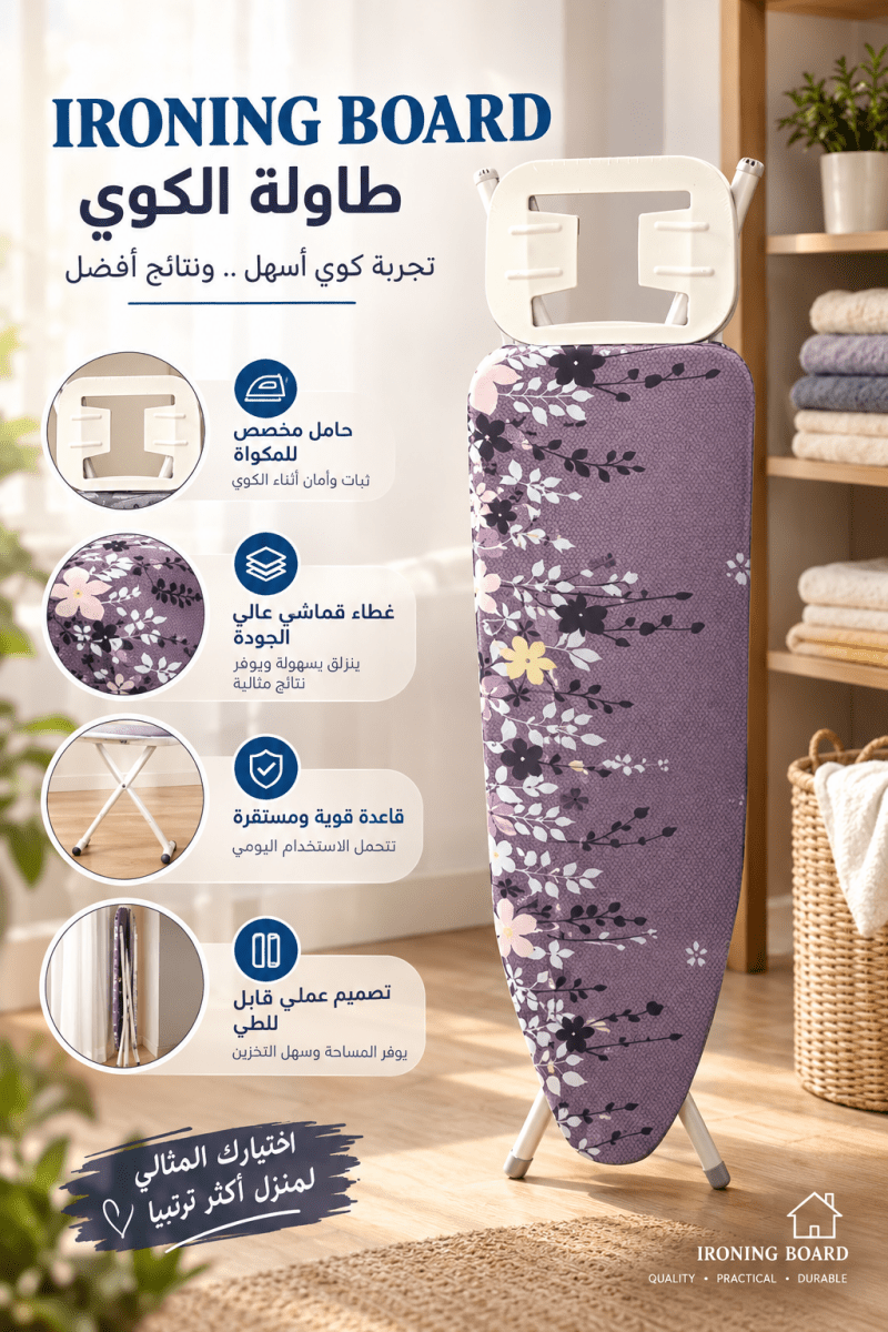طاولة كوي لون أبيض
