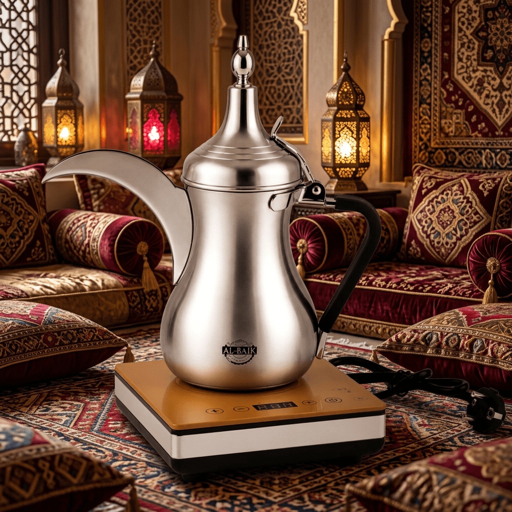 دلة قهوة عربية كهربائية البيك | 600 مل | 900 واط - Rekaz Home