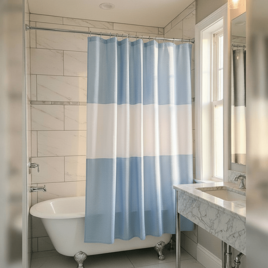 برداية شاور واتربروف متوفرة ب 6 ألوان، قياس 180*180 سم - Rekaz Home