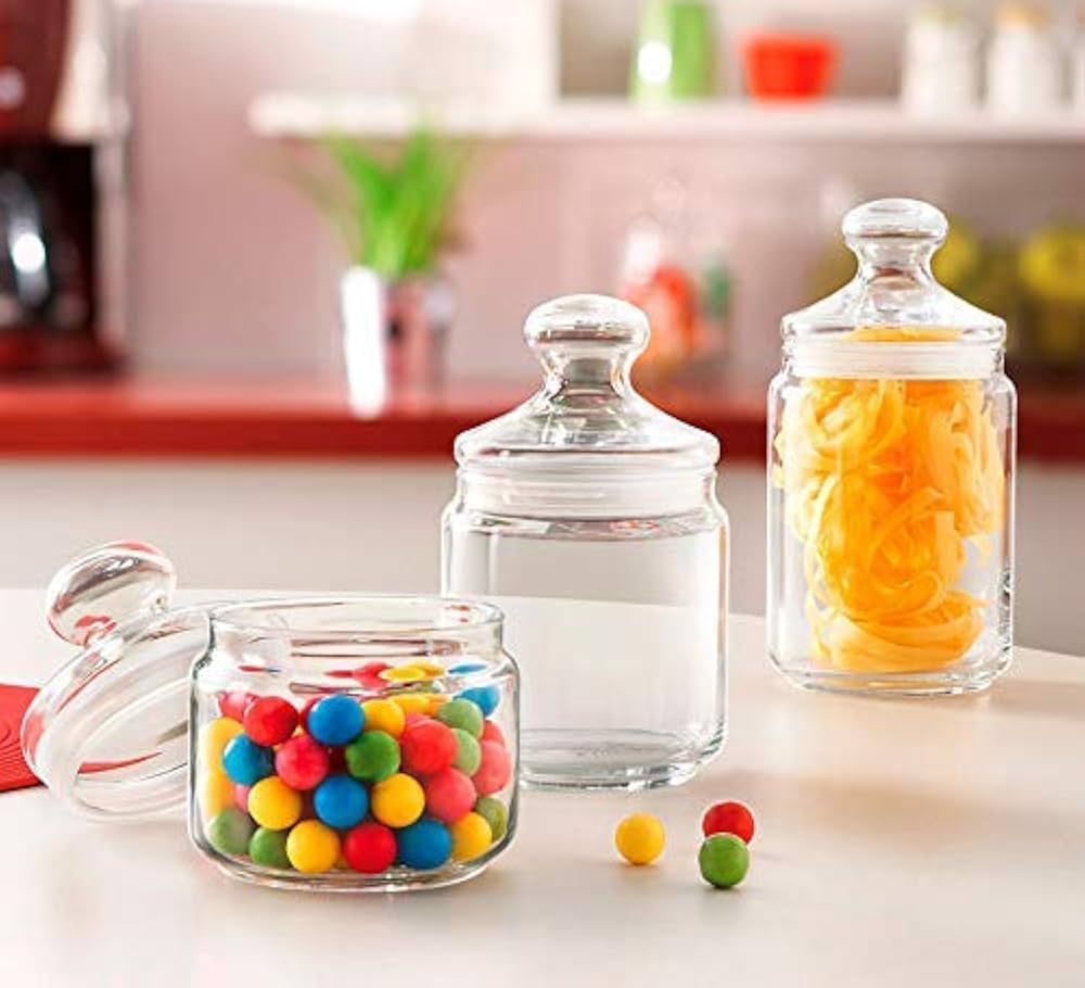 مرتبان زجاجي مع غطاء محكم الاغلاق لومينارك - Rekaz Home