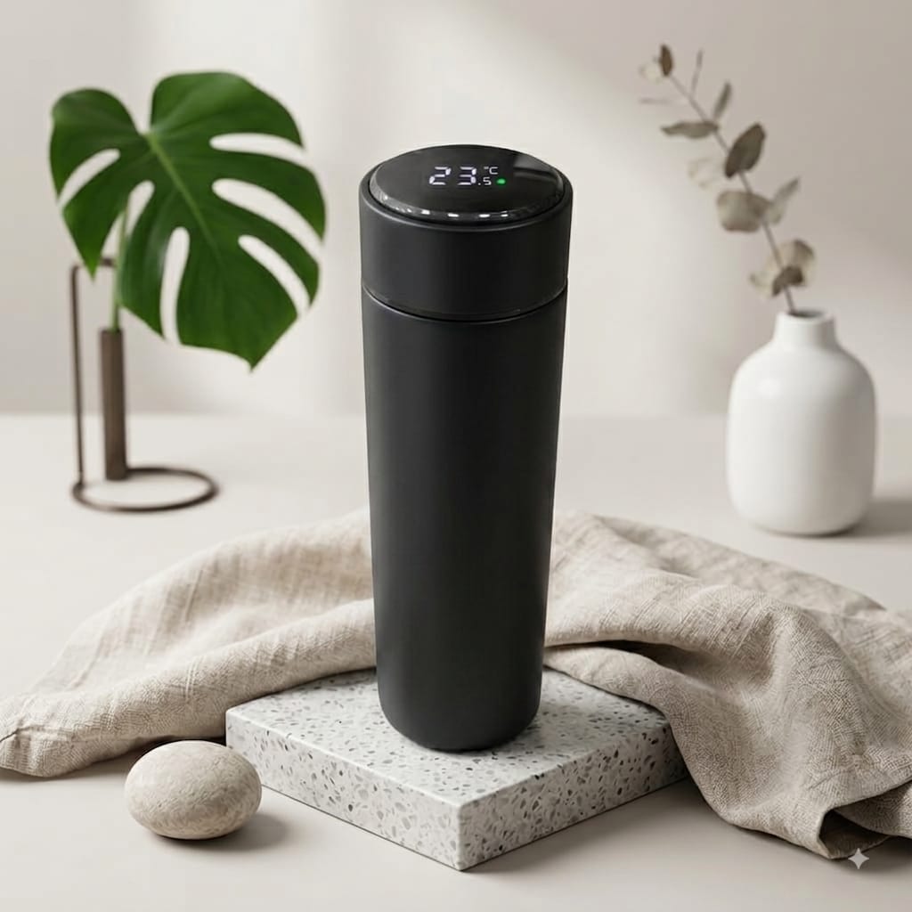 مج حراري ملون 480 مل مع حساس حرارة - Rekaz Home