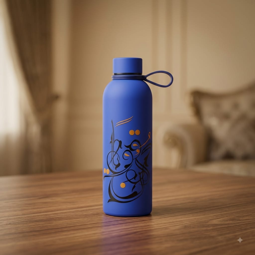 مطرة ستانلس ستيل حافظة كتابة عربية 550 مل - Rekaz Home