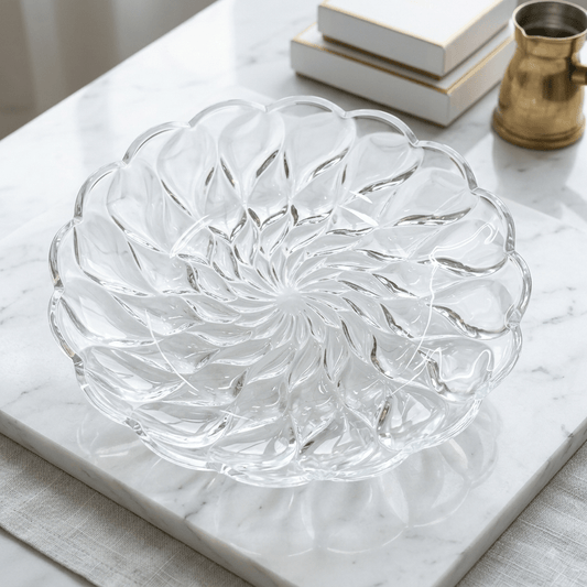 جاط ضيافة زجاج دائري 30 سم - Rekaz Home