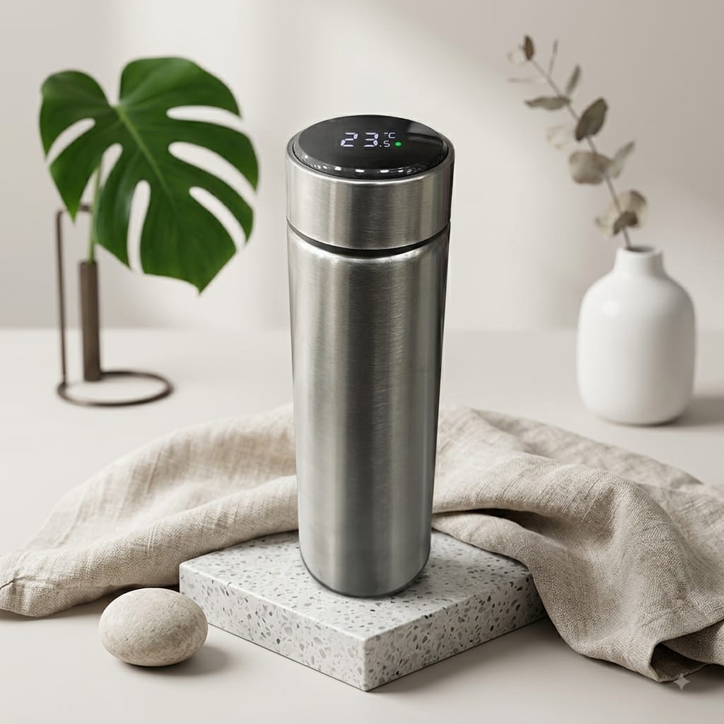 مج حراري ملون 480 مل مع حساس حرارة - Rekaz Home
